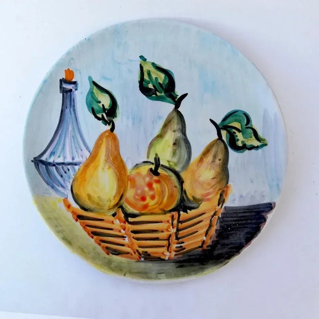 Vintage Ceramic Plate by SIC For Sale - Image 6 of 6