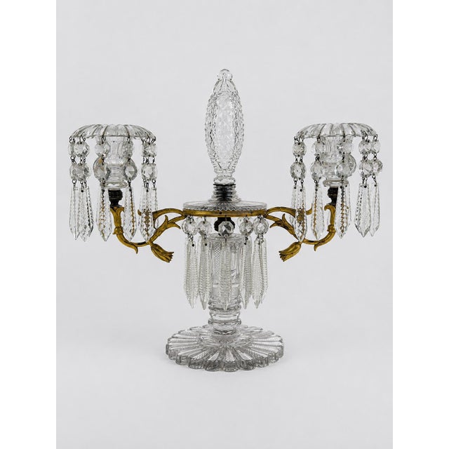Pair of French Louis XVI Style Cut-Crystal and Gilt-Metal Candelabra, Circa 1880–1900 For Sale - Image 10 of 13