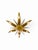 Metal Art Deco French Chandelier with Gilt Bronze and Glass Starburst Sunburst, 1935 For Sale - Image 7 of 11