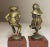 Pair of Antique Bronze Marble Miniature Boy Gild Children Dancing Bronze Statue For Sale In New York - Image 6 of 11