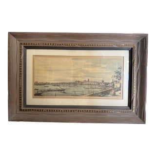 Antique Original Thames River Print For Sale