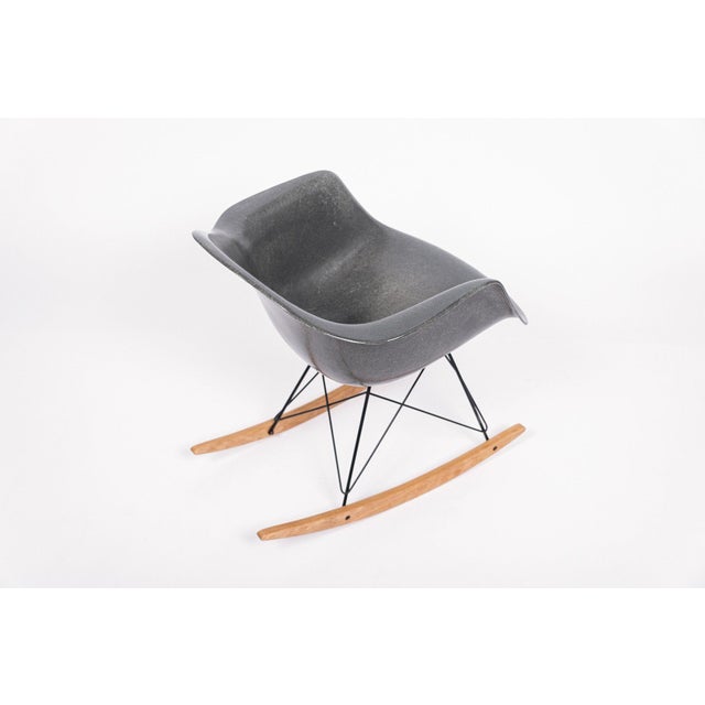 1959 Mid Century Rar Gray Rocking Chair by Eames for Herman Miller For Sale - Image 9 of 11