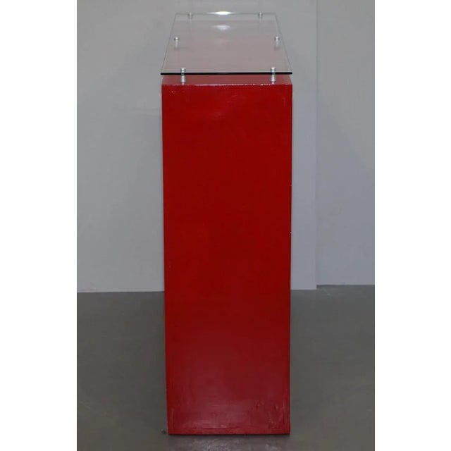 Popsee Fire 1 Original Art at Home Media Bar Table For Sale - Image 13 of 14