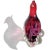 Murano Vintage Murano Sommerso Red Amethyst Italian Art Glass Mid Century Bird Sculpture Figure For Sale - Image 4 of 7