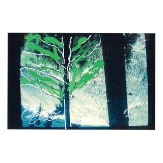 Mario Schifano, Abstract Tree, Mixed Media Artwork, 1990s For Sale