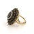 Late 20th Century 17302 - Garnet & Seed Pearls 14k Yellow Gold Cluster Ring, Size 4 For Sale - Image 4 of 5
