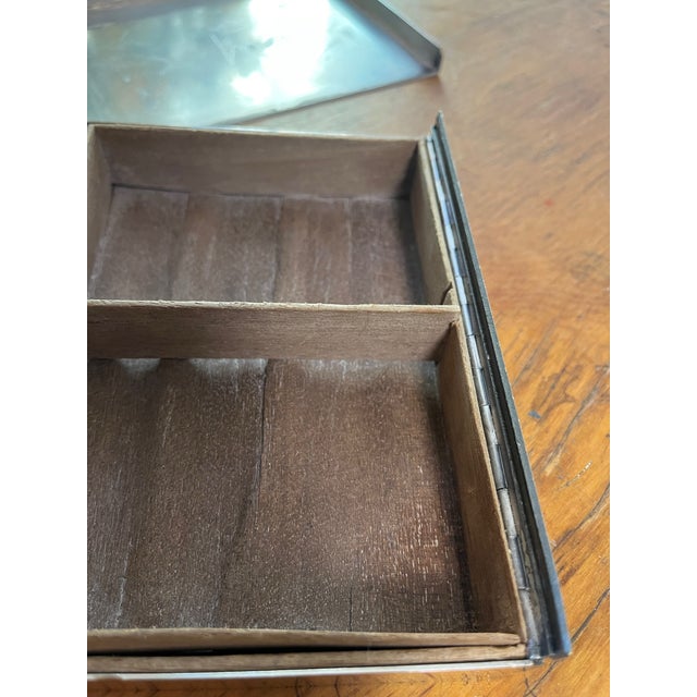 Art Deco Rare Art Deco Luxury Hermes Paris Silver Box Made in France - Needs Repair For Sale - Image 3 of 12