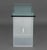 Modern Glass Top Console Table With Lucite and Steel Base For Sale - Image 9 of 9