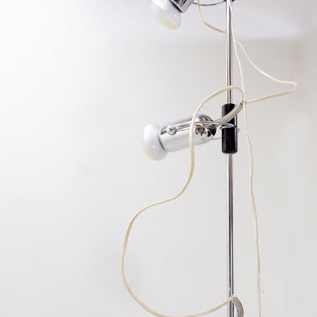 Cielo-Terra Adjustable Chrome Floor Lamp by Francesco Fois for Reggiani, 1960s For Sale - Image 12 of 14