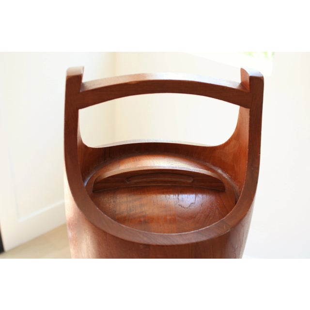 Mid 20th Century Jens Quistgaard Mid-Century Modern Staved Teak Ice Bucket For Sale - Image 5 of 7