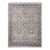 Textured Wool and Silk Mughal Inspired Medallions Design Hand Knotted Brown Oriental Rug For Sale