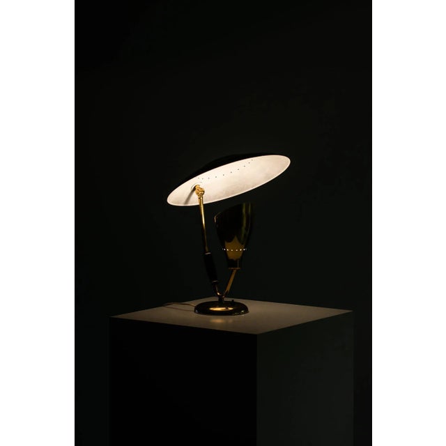Mid-Century Modern Vintage Table Lamp by Svend Aage Holm Sørensen for Holm Sørensen, 1950s For Sale - Image 3 of 10