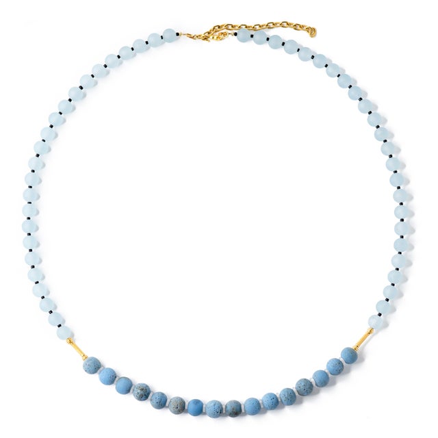 Blue Chalcedony Necklace For Sale - Image 10 of 10