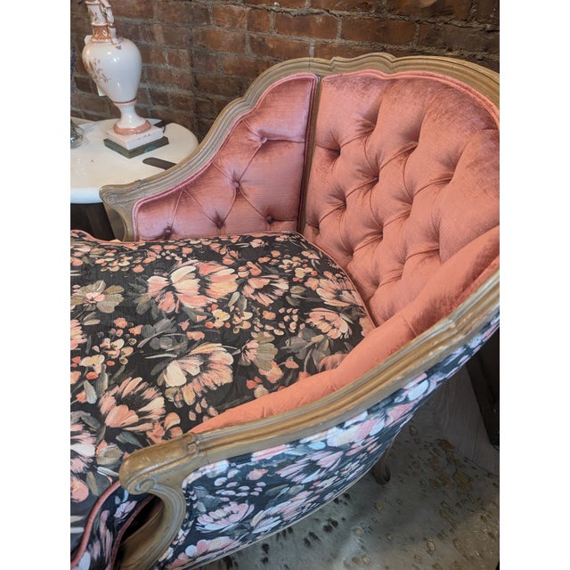 1940s 1940s Vintage French Chaise For Sale - Image 5 of 12