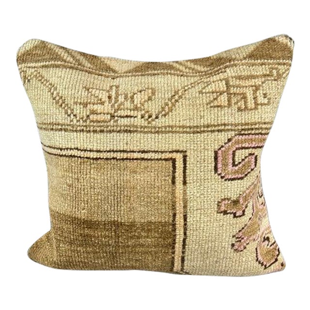 20 x 20 Rug Pillow Opal Twilight Turkish Pillow Cushion Cover For Sale