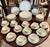 Up for sale a vintage Castleton made in the USA dinnerware set for 12 (60 pieces in total) in the elegant "Tremont"...