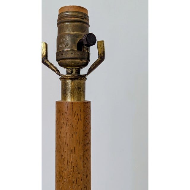 Mid-Century Modern Mid-Century Modern Bottle-Form Teak Lamp Base For Sale - Image 3 of 9