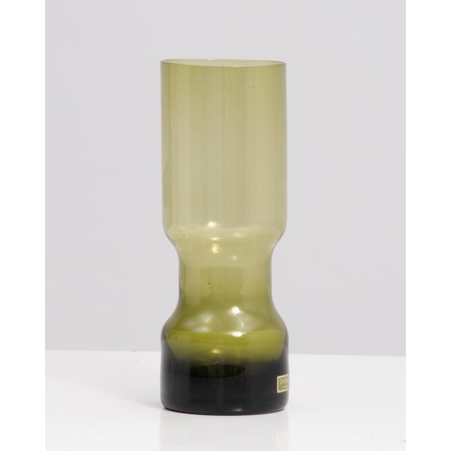 Early Dansk Hurricane Votive Candle Holder Green Glass Belgium Ihq Jens