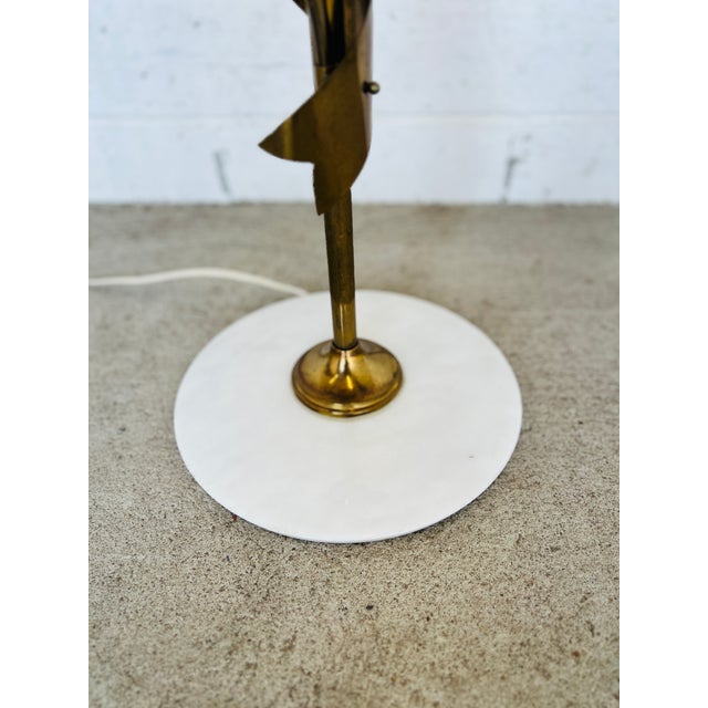 Rare, Italian Mid Century Stilnovo 10-Light Brass & Marble Floor Lamp C. 1960 For Sale - Image 12 of 12