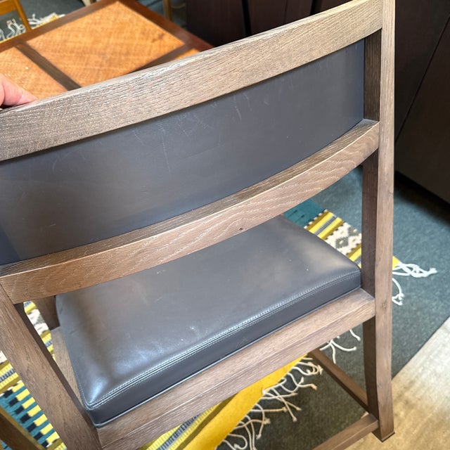 B&b Italia Simplice Leather Arm Chairs, Set of Six For Sale - Image 12 of 12