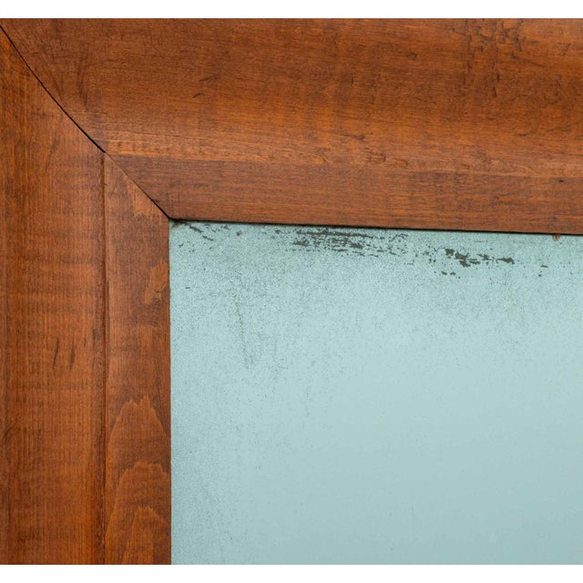 Mid 20th Century Modern Mahogany Framed Mirror For Sale - Image 5 of 6