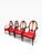 Red Karges Furniture Red Leather Hepplewhite Plume Dining Chairs- Set of 4 For Sale - Image 8 of 14