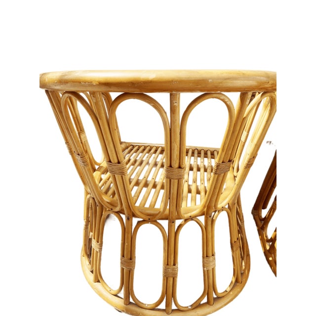 Vintage Palm Beach Regency Bamboo Chairs, Made in Italy- Set of 2 For Sale - Image 4 of 6