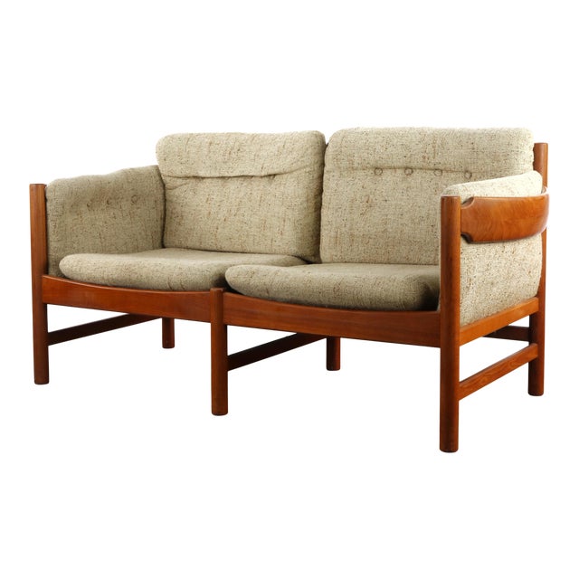 Mid Century Danish Modern Sofa in Solid Old Age Teak by Jydsk Mobelvaerk For Sale
