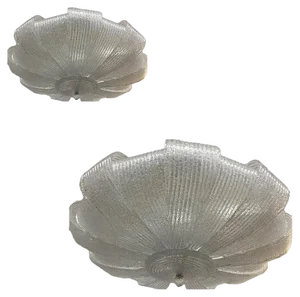 Murano Glass Sputnik Flush Mount by Simoeng, Set of 2
