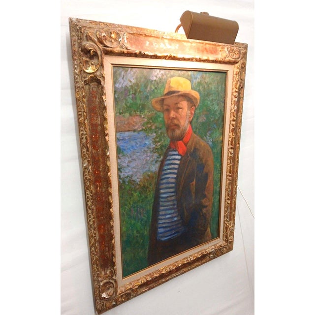 Late 20th Century Late 20th Century Francois Gall, Oil on Canvas, Self-Portrait For Sale - Image 5 of 8