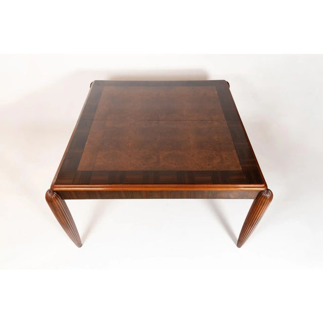 1920s Extendable Macassar & Amboyna Burl Dining Table, 1920s For Sale - Image 5 of 9