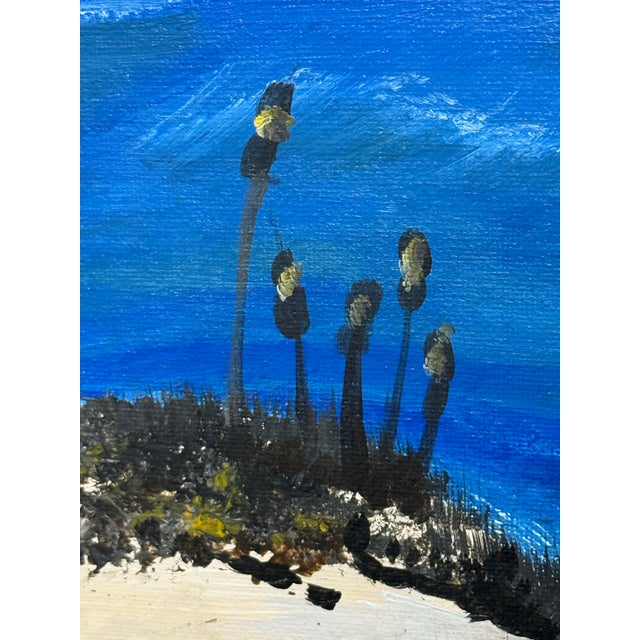 Sand Coastal Beach Seascape Original Oil Painting, Signed For Sale - Image 8 of 12