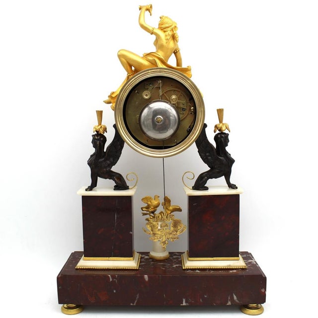 18th Century Bronze Directory Watch in Marble Bronze For Sale - Image 10 of 16