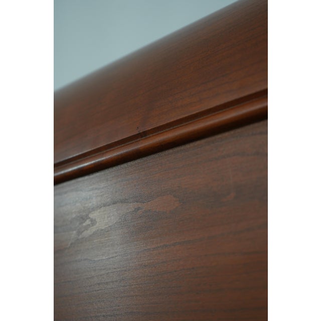 Brown Stickley King Size Marseilles Collection Cherry Bed For Sale - Image 8 of 15