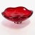 Italian Murano Style Art Glass Ruby Red Bullicante Bowl For Sale - Image 10 of 10