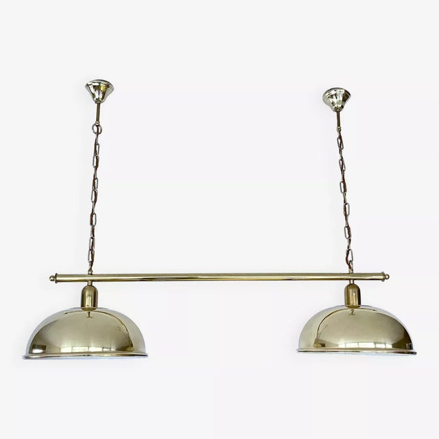 Large Vintage Pendant Light in Brass from Honsel, 1960s For Sale - Image 4 of 18