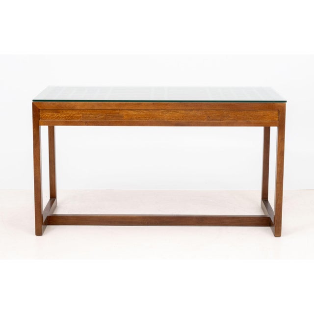 Maria Yee "Metro" Chestnut Writing Table For Sale - Image 12 of 13