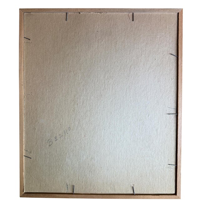 Wood Mid 20th Century Ray De Santis Sporting Dog Portrait, English Cocker Spaniel in Bamboo Frame For Sale - Image 7 of 8