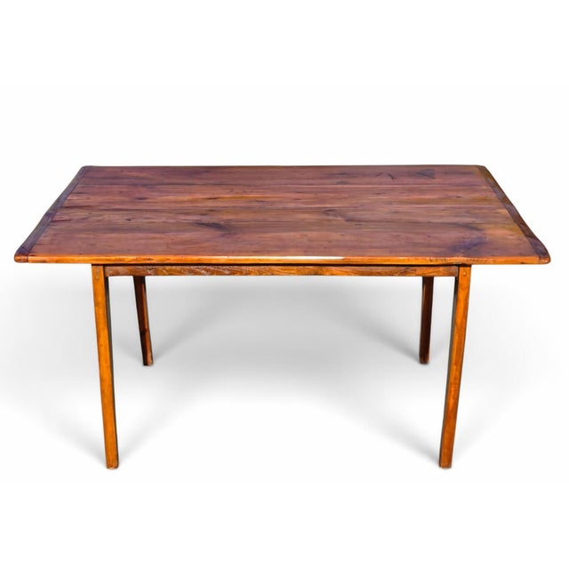 Chestnut Antique Early American Primitive Chestnut Farmhouse Dining Table, Circa 1800 For Sale - Image 8 of 18