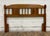 Wood Vintage Full Size Traditional Style Flat Cannonball Spindle and Panel Headboard For Sale - Image 7 of 10