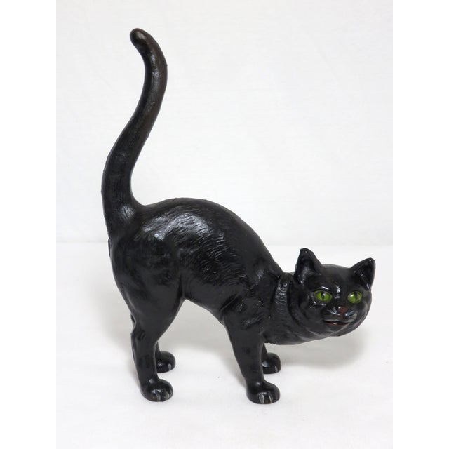 1920s Vintage Cast Iron Cat Doorstop Chairish
