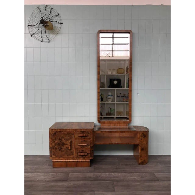 Briar Bedroom Makeup Cabinet with Mirror, 1930s For Sale - Image 13 of 13