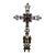 19th-Century French Cast Iron Cross W/Tips For Sale
