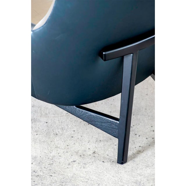 Pair of Jens Risom for Ralph Pucci Metallic Space Age A-Chairs For Sale - Image 11 of 13