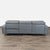 Animal Skin West Elm Axel Gray Leather Reclining Sectional Sofa With Motion Recliner For Sale - Image 7 of 8