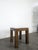 Square Wood End Table with Glass Top, 1980s For Sale - Image 3 of 8