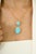Turquoise Vintage 12.2 Carat Turquoise Diamond Halo Bohemian Statement Pendant in 14k Gold For Sale - Image 8 of 14