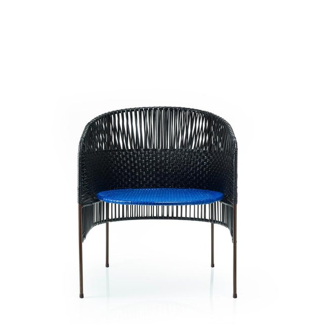 Contemporary Set of Black Caribe Lounge Chairs by Sebastian Herkner For Sale - Image 3 of 18