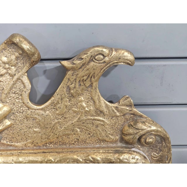 Late 20th Century Friedman Brothers Double Eagle Colonial Williamsburg Gold Gilt Mirror Cw Lg 6 For Sale - Image 5 of 17