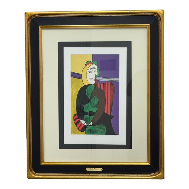 Pablo Picasso Framed Limited-Edition “Untitled” Lithograph Edition 290 of 500 For Sale